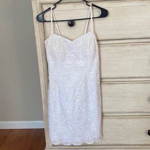 Lilly Pulitzer eyelet print dress with open back tie
